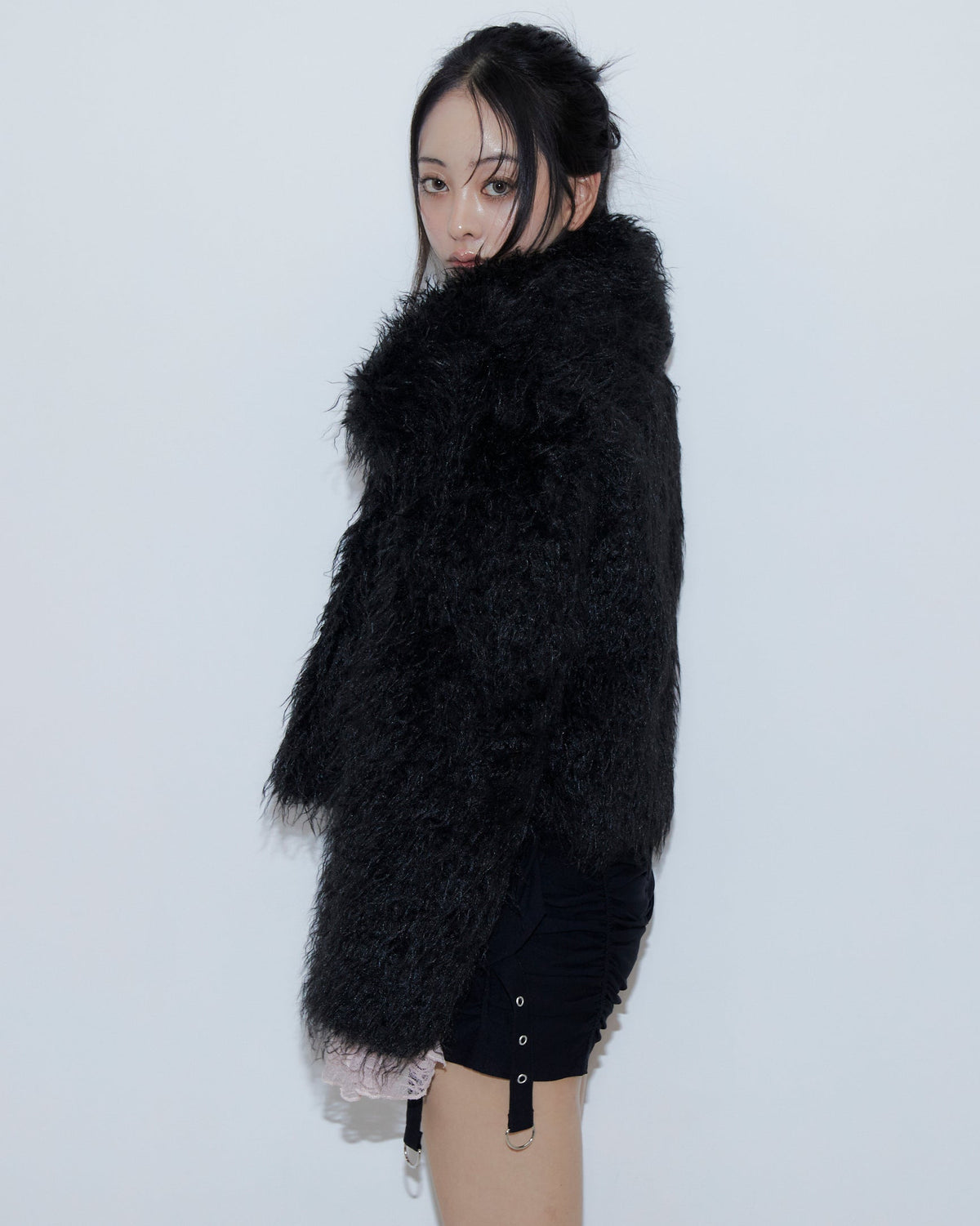 フラッフィーシャギークロップジャケット