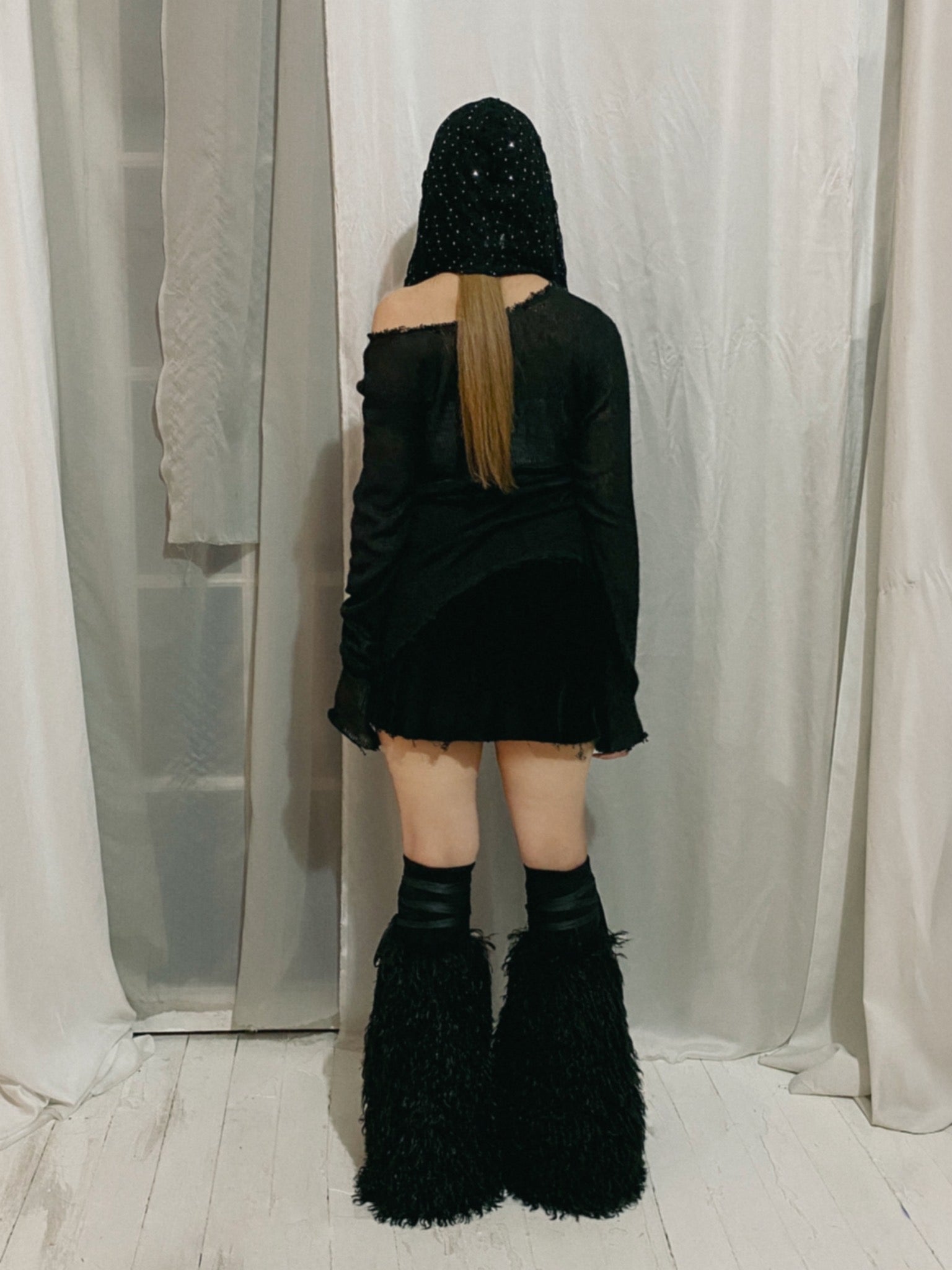 フェイクファーレッグウォーマー