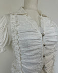 GATHER PUFF BLOUSE