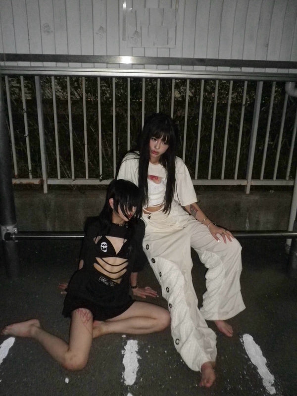 ハイダメージTシャツ&キャミセット