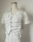 GATHER PUFF BLOUSE